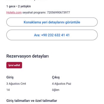 Hotels.com Uygulama Şikayeti