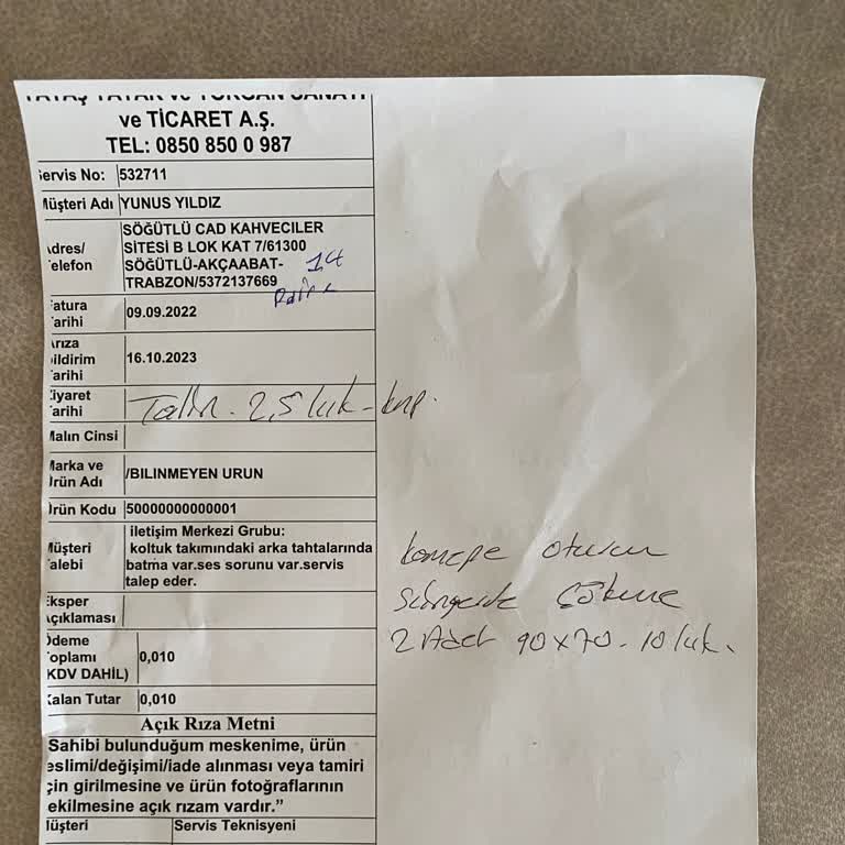 Divanev Talin Koltuk Sünger Çökme Sorunu