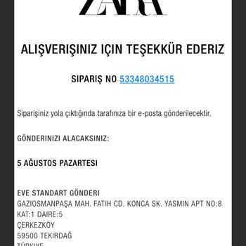 Zara Online Alışveriş App