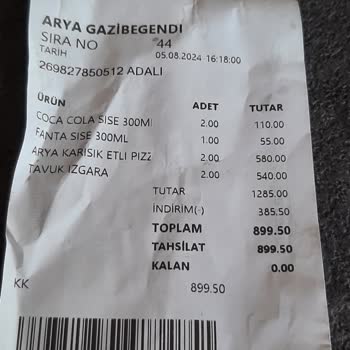 Arya Turistik Tesisleri Hijyen Sorunları Ve Kalitesiz Hizmet