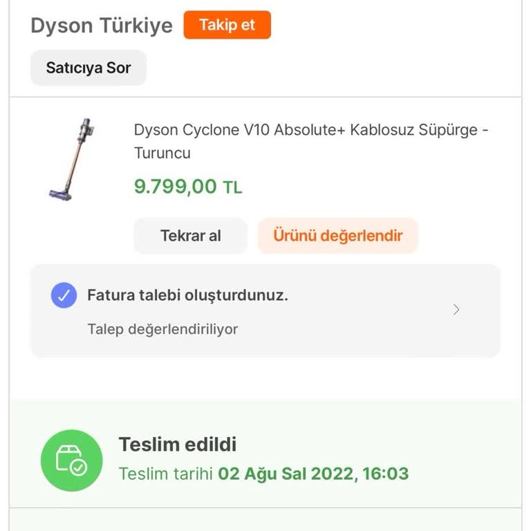 Dyson Dikey Süpürgenin Batarya Sorunununda Müşteriyi Mağdur Ediyor