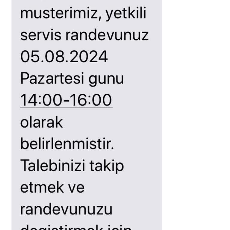 Arçelik Servis Randevusuna Gelmedi Ve Geri Dönüş Yapmadı