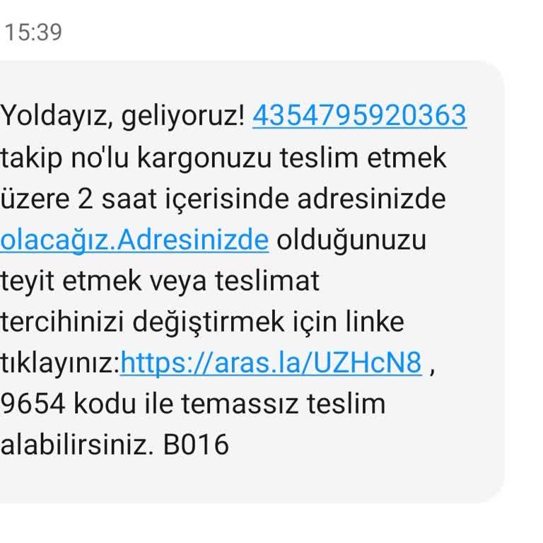 Aras Kargo Yozgat Şubesi'nin Teslimat Sorunu Ve Yanıltıcı Bilgilendirme