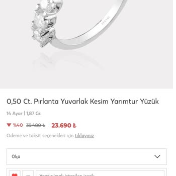 Atasay Kuyumculuk Pişmanlık, Verdiğimiz Paranın Karşılığı Olan Yüzük Gönderilmiyor!