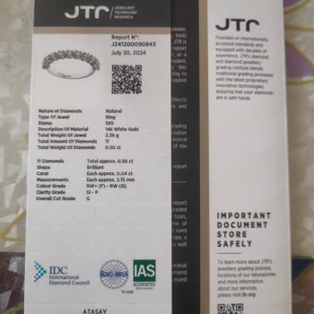 Atasay Kuyumculuk Pişmanlık, Verdiğimiz Paranın Karşılığı Olan Yüzük Gönderilmiyor!