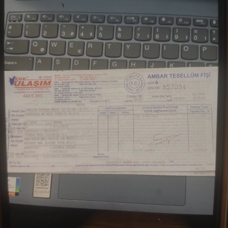 Ege Ulaşım Taşımacılık Kargo Teslimatı Sorunları