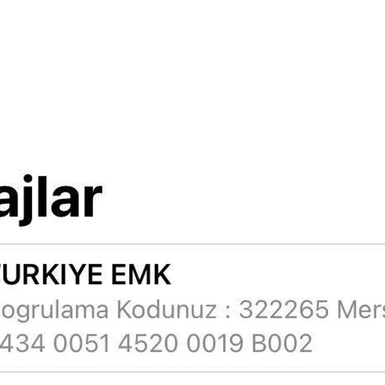 Türkiye Hayat Emeklilik Hatalı Hesap Doğrulama Kodu Gönderimi