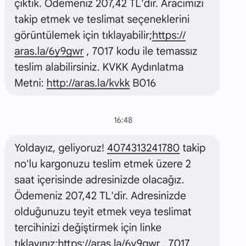 Aras Kargo Teslim Edilmeyen Kargolar