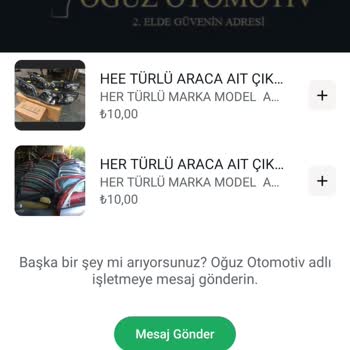 Oğuz Otomotiv (Ankara) Oto Yedek Parça Şereflikoçhisar