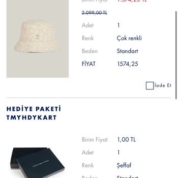 Tommy Hilfiger Olmayan Ürünün Satışını Yapıyor Farklı Ürün Gönderiyor