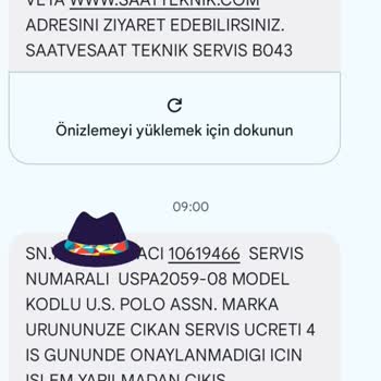 Boyner U. S. Polo Saat,2 Ayda Tamir Ücreti İstemesi