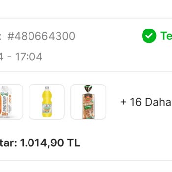 Migros Ürün Teslim Edilmemesi Hk.