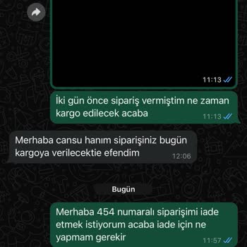 Asya Bazaar İade İçin Geri Dönüş Yapmıyorlar