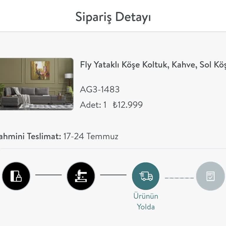 Vivense L Koltuğum Teslim Edilmiyor!