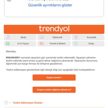 Trendyol Sorumluluğunu Yerine Getirmiyor