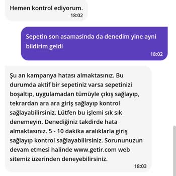 GetirYemek Kuponları Zaten Tükenmiş Kampanyayı Kullanıma Sunuyor.