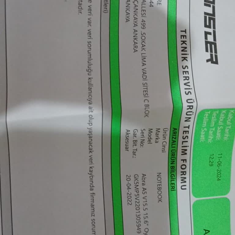 Monster Bilgisayar Servisinde Hayal Kırıklığı