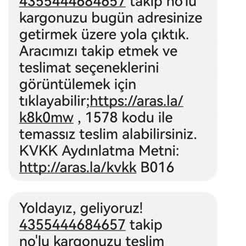 Aras Kargo Yalan Söylüyor, Adresime Gelmeden, Geldim Bulamadım Diyor