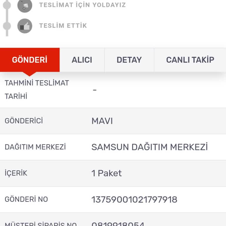 Mavi'den Aldığım Jean Siparişim Hala Kargoya Verilmedi