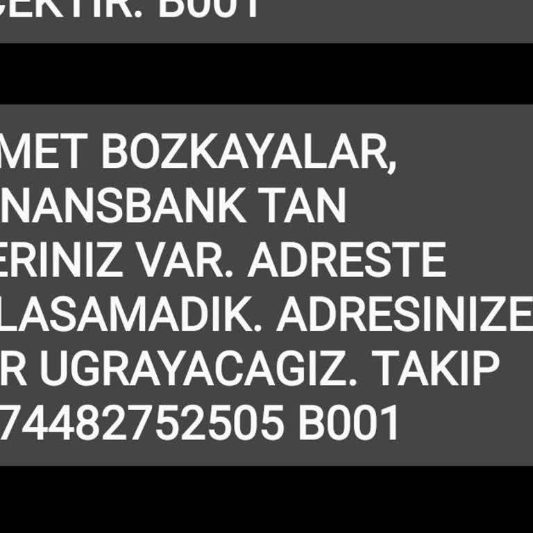 PTT Bank PTT Varsa Teslimat Yok