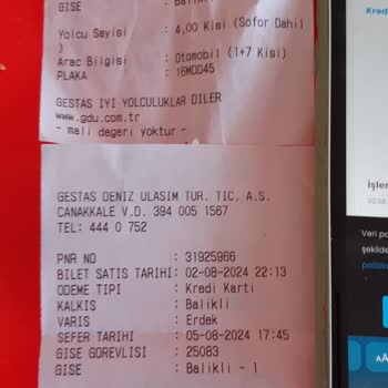 Gestaş Deniz Ulaşım Online Bilet Mağduriyeti Ve Araç Kapasitesi Sorunu