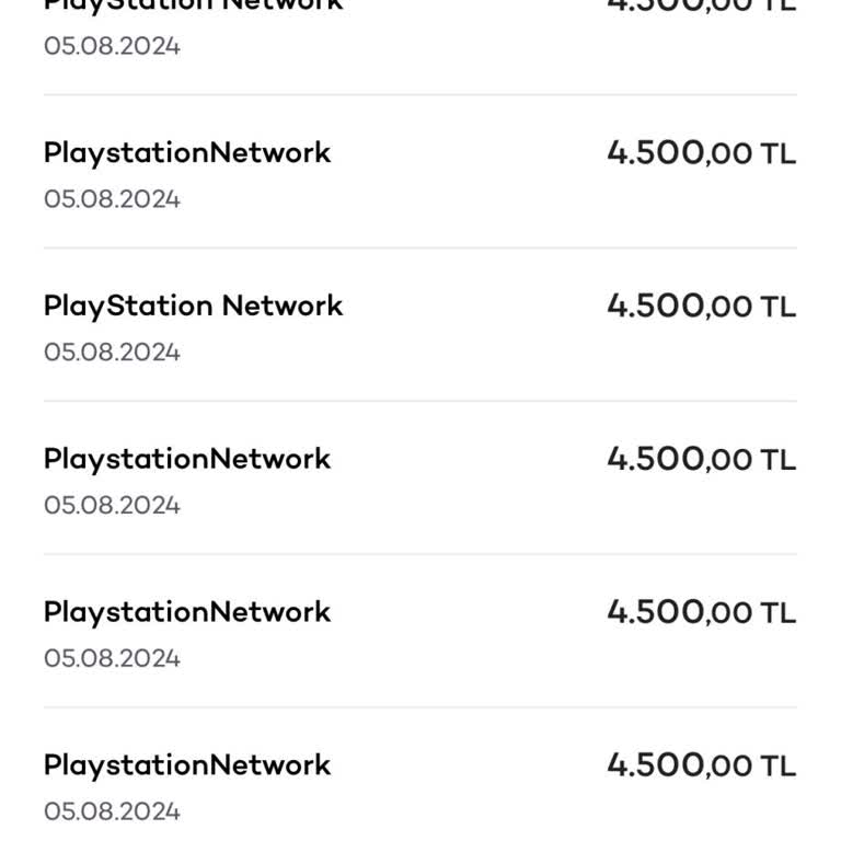 PlayStation Network Şüpheli İşlem