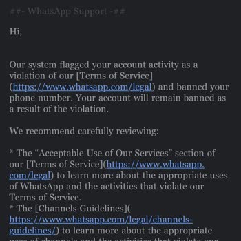WhatsApp Durduk Yere Whatsappım Erişime Engellendi, Durumun Aciliyeti Var