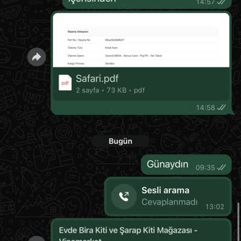 Vinomarket Sipariş Sonrası Destek