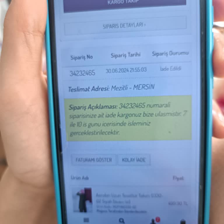 Sefamerve Para İadesi Yapmadı