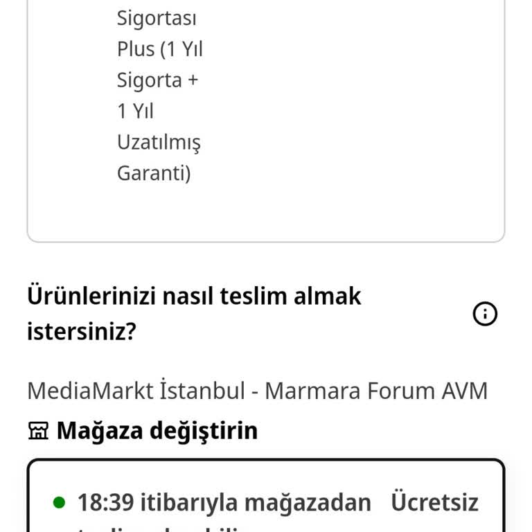 Media Markt Teslimat Oyunu Sipariş Hatası
