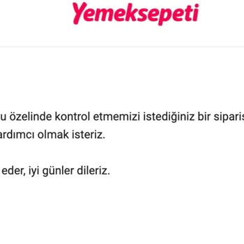 Yemeksepeti Sipariş Yorumuna Verilen Uygunsuz Cevaplar