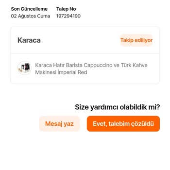 Hepsiburada Karaca Kahve Makinesi İade Sorunu Ve Müşteri Hizmetleri Deneyimi