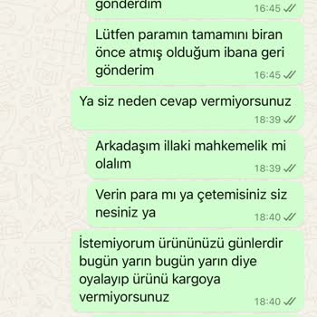 By Merve Kaya Ürün Teslimatı Ve İade Sorunları Yaşadım