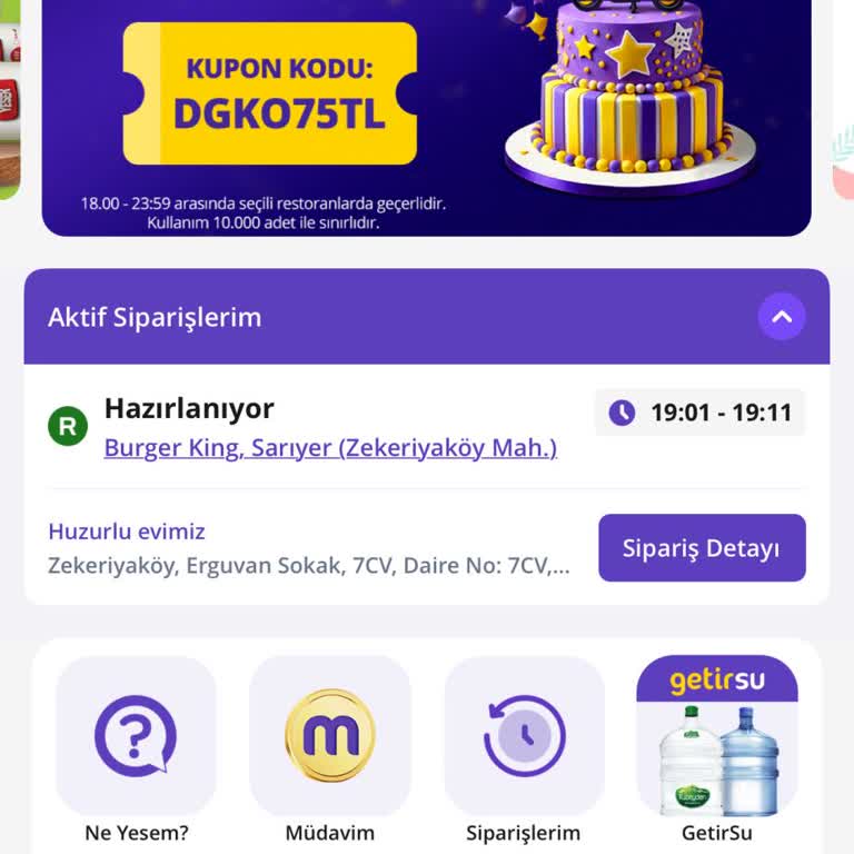 Burger King Zekeriyaköy Şubesi Sipariş Sorunları