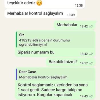 Deercase Ürünü Yollamıyor! Muhatap Yok!