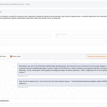 "Trendyol" Hiçbir Sebep Göstermeksizin, "4. Kez" Ödeme Yapmıyor.!