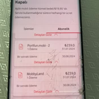 Portfun.mobi Vodafone Hattımızdan Yapılan Aboneliklerinden Şikayetçiyim