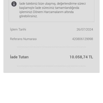 Migros Sanal Market Sipariş İptal Ücretim Hesabıma Yansımadı