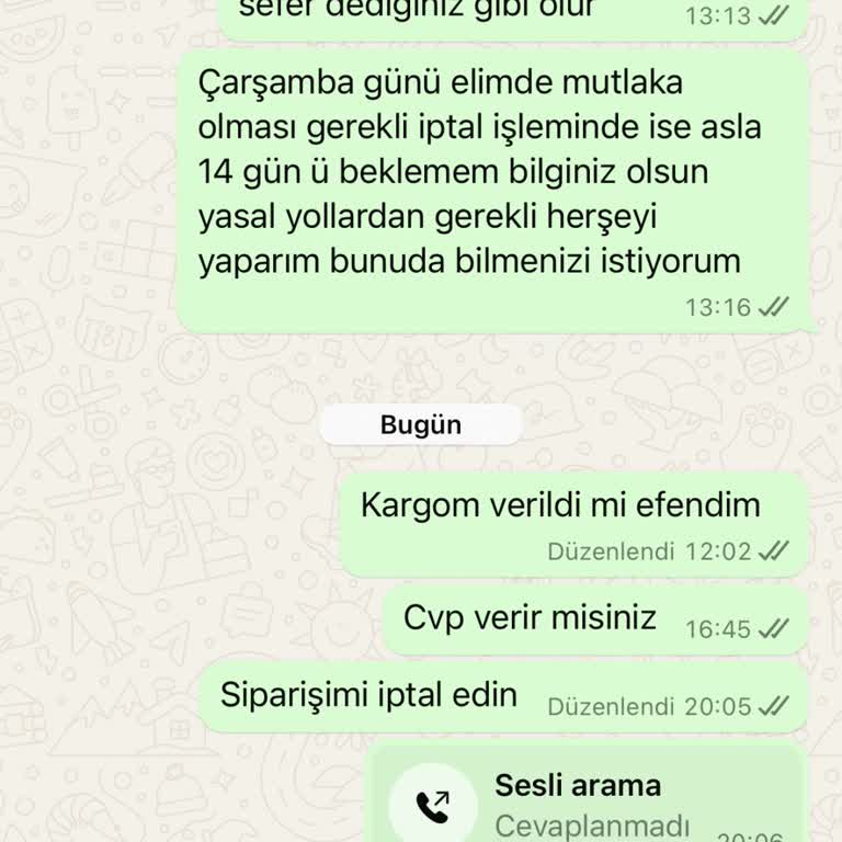 MoonRiver Sipariş Ve Kargo Sorunlarıyla Karşılaştım
