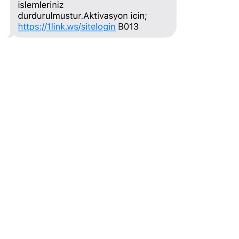 Dursunbeydh (SMS) Yanıltıcı Mesaj