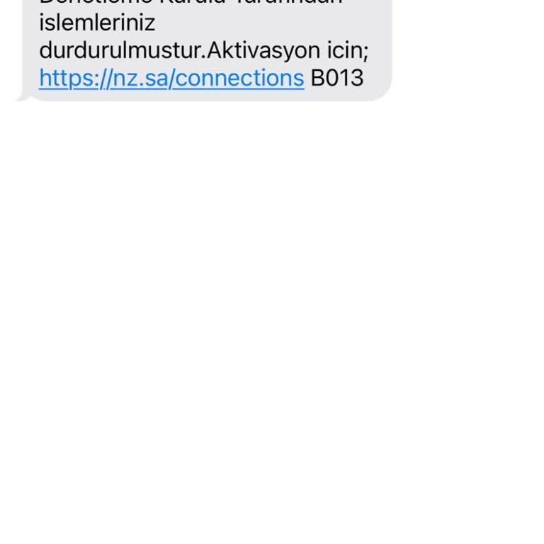 Dursunbeydh (SMS) Finanse Denetleme Kurumu Tarafıma Gelen Yanıltıcı Mesaj!