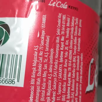 Le Cola BİM Markette Asitsiz Satışa Çıkarılmış