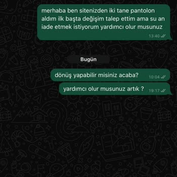 Mava Karya İade İçin Geri Dönüş Yapmıyor