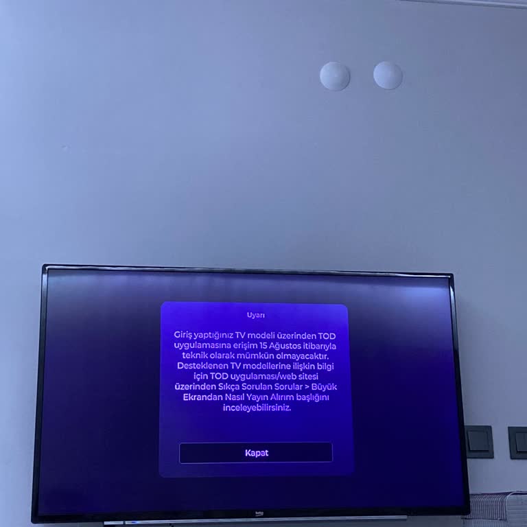 Beko TV Tod Uygulamasına Giriş Yapmıyor Desteklenmiyor Hatası Alıyorum