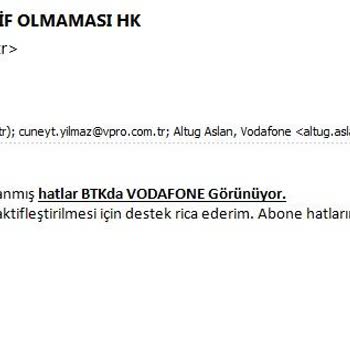 Vodafone Kurumsal Hat Geçişinde Yaşanan Sorunlar