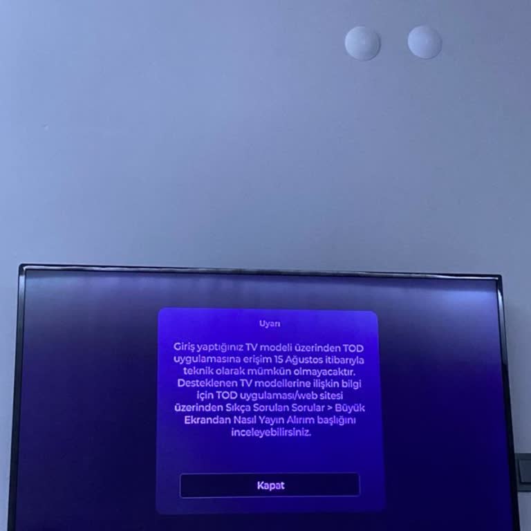 Tod TV Smart TV'de Açılmıyor