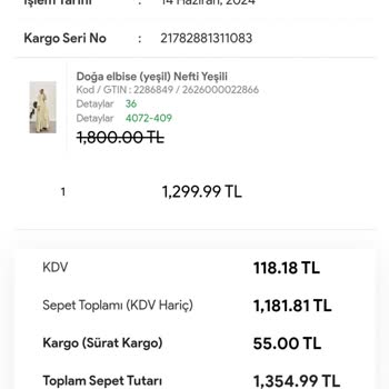 Elif Store Ücretini Verdiğim Kargom Gelmedi!