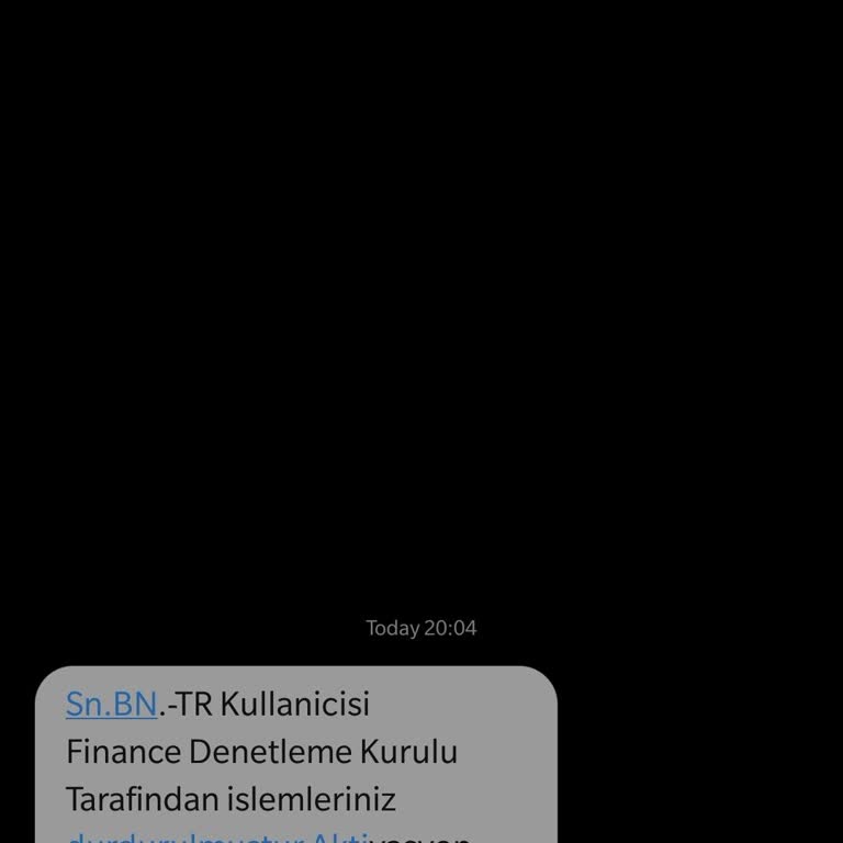 Binance Kripto Borsa Firması Oltalama SMS'i Hakkında.