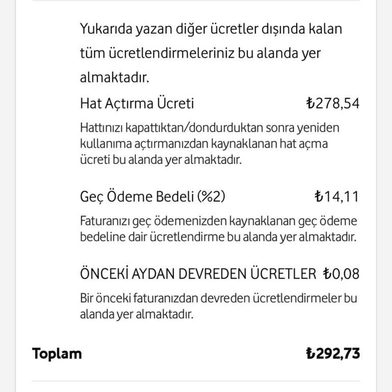 Vodafone'un Yüksek Hat Açma Ücreti Şikayeti
