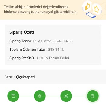 Çiçek Sepeti Ayıplı Mal Ve İade Etmeme